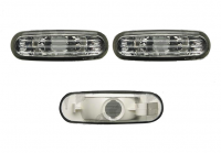 Повторювачі поворотів на крилі прозорі матові Fiat / Peugeot