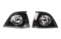 Покажчики поворотів (комплект) чорні прозорі BMW E36 купе