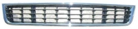 Решітка в бампер середня хром/чорна