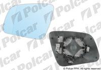 Вкладиш дзеркала (скло, дзеркальний елемент) лівий Mersedes C-klasse W204 (Мерседес Ц-клас) 2007 - 2009