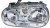 Фара ліва Н7+Н1+Н3 хром (мех./ел.) VW Golf 1997-2003
