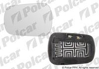 Вкладиш (скло, дзеркальний елемент) дзеркала лівий Ford Fiesta (Форд Фієста) 2005-2008 (версія с чорними зеркалами)