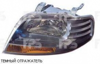 Фара ліва 11.2005-2006 H4+W5W темний відбивач (під електричний корректор) Chevrolet Aveo T200 (Шевроле Авео Т200)