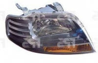 Фара права 11.2005-2006 H4+W5W темний відбивач (під електричний корректор) Chevrolet Aveo T200 (Шевроле Авео Т200)