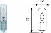 Автолампа T5, 12V 1,2W , цоколь W2 x 4,6d