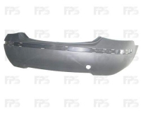 Бампер задній sedan чорний зі спойлером (цільнолитий)