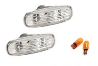 Повторювачі поворотів на крилі прозорі Fiat / Peugeot