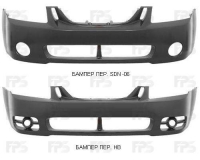 Бампер передній sedan