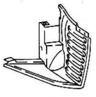 Воздухозаборник між бампером та підкрильником переднім лівим після 1997