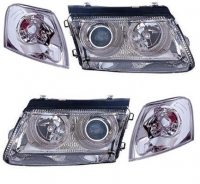 Фара лев+прав Н7+Н7 з покажчиками поворотів прозрач. (к-т 4шт) Celis