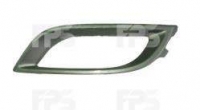 Рамка противотуманки ліва світлий металлик (USA)
