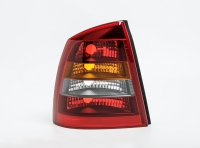 Ліхтар задній лівий красно-димчастий (Sedan) Opel Astra G