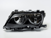 Фара ліва чорна рамка BMW E46 2001-2005