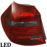 Ліхтар задній лівий BMW 1 (E81 / E87) с 2007 красно-димчастий LED