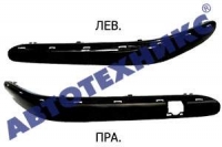 Накладка бампера переднього ліва (без отвору парктроніка, без хром молдинга)