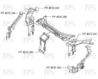 Ремчастина верхньої панелі середня FP 4610 245 Ремчастина верхньої панелі середня FP 4610 245