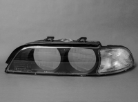 Скло фари лівої BMW 5 e39 до 2000 г (білий поворот) Скло фари лівої BMW 5 e39 до 2000 г (білий поворот)