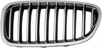 Решітка радіатора ліва (хром) BMW 5 F10 (БМВ 5 Ф10) 2013-2017