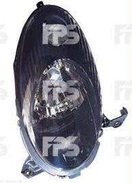 Фара ліва 2003-2008 чорний відбивач  Nissan Micra 