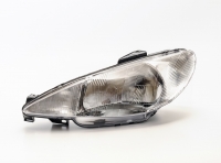 Фара ліва Peugeot 206 1998-2003 (під 1 лампу, рифлене скло) Фара ліва Peugeot 206 1998-2003 (під 1 лампу, рифлене скло)