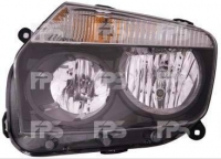 Фара ліва Н7+Н1+PY21W+W5W електр. (черн.) Renault Duster 