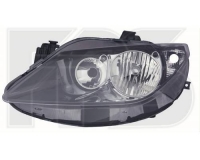 Фара ліва ел. H7+H7 чорна