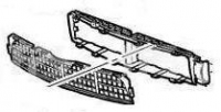 Решітка середня в бампер під номером (без рамки)