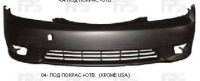 Бампер передній (с 2004, з отворами противотуманок)