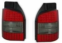 Задні ліхтарі комплект LED красно-димчастий VW T5 (ляда)