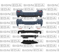 Бампер задній (комплект) BMW 5 F10 (БМВ 5 Ф10) Sedan, M-performance 2010-2017