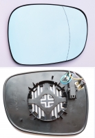 Вкладиш (скло, дзеркальний елемент) дзеркала правий голубой BMW X1 E84 / X3 F25 (БМВ Х1 Е84 / Х3 Ф25) 4 контакта