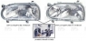 Фара ліва H1+H1 мех/ел VW Golf 1991-1997