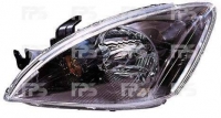 Фара ліва Н4 мех. (чорна) Mitsubishi Lancer IX 2004-2008