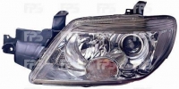 Фара ліва мех. (хром. розсіювач) с 2005 Mitsubishi Outlander 