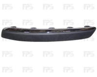 Накладка бампера переднього ліва + хром молдинг