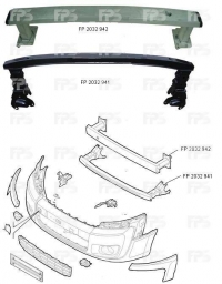 Шина бампера переднього нижня FP 2032 941