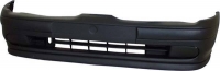Бампер передній (с заглушками противотуманок, зі спойлером чорним)
