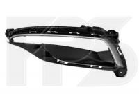 Решітка бампера ліва з отвором під DRL Hyundai Sonata LF (Хюндай Соната ЛФ) SPORT 2014-2017