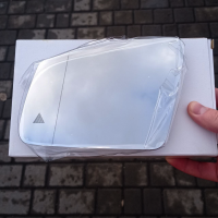 Вкладиш дзеркала (скло, дзеркальний елемент) лівий Mersedes C-klasse W204 (Мерседес Ц-клас) 2009 - 2014