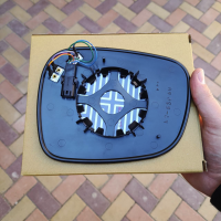 BMW X3 F25 (БМВ Х3 Ф25) 2009-2014 (4 pin, без відтінку) вкладиш (скло, дзеркальний елемент) дзеркала лівого