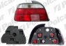 Ліхтар задній лівий BMW e39 до 2000 (красно-білий)