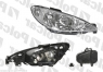 Фара права Peugeot 206 2003-2005 (під 2 лампи, прозоре скло)