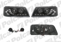 Фари LED VW T5 (на 2 лампи) чорні Фари LED VW T5 (на 2 лампи) чорні