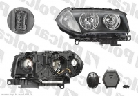 Фара права BMW X3 e83 рестайлінг галоген з білим поворотом