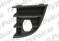 Решітка в бампер ліва з отвором Skoda Octavia A5 (Шкода Октавія А5) 2009-2013