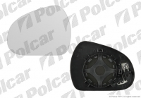 Вкладиш (скло, дзеркальний елемент) дзеркала лівий Peugeot 308 (Пежо 308) 2008-2013