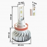 LED Лампи H11 / H8 (5000 K) комплект 2шт.