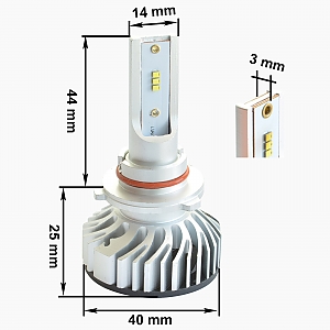розміри led ламп 9006 hb4
